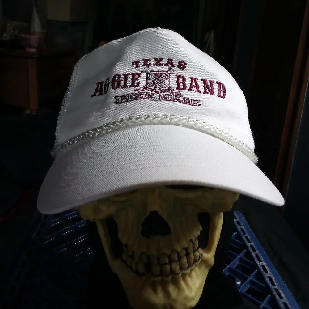 Vintage Texas Aggie Band Rope Snap Trucker Hat Cap